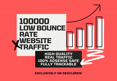 Send 100,000 Low bounce Rate Organic Real Human Traffic