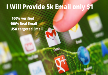 I will Provide 5k Real Valid USA E-mail of High Quality buyers