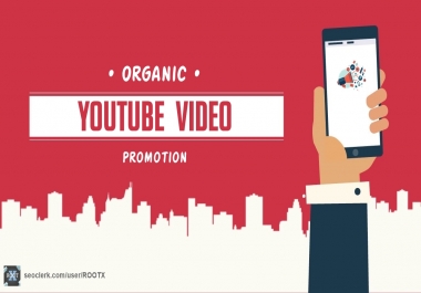 Organic youtube video promotion through social media