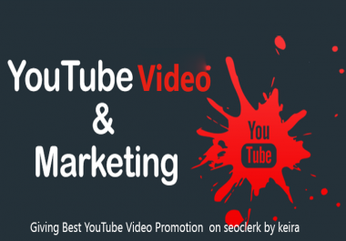 HIGH Quality YOUTUBE VIDEO Boost & MARKETING