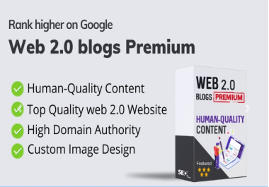 20 Top Quality Web 2.0 Blogs Backlinks (Dedicated accounts)
