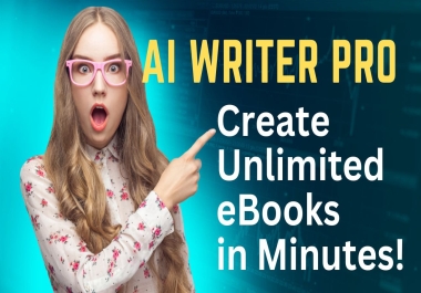 AI-Powered eBook Creator-Create Unlimited eBooks with 3 Clicks! (1 Month)