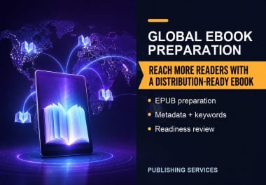 I will prepare your ebook for global distribution platforms