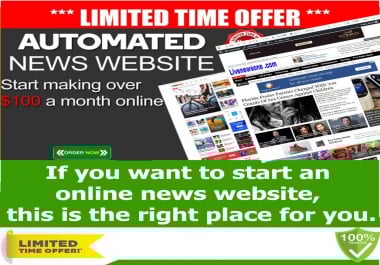 Self Updating News Website - No work needed SEO ready