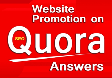 Fast promotion your website on Quora Answers with live URL