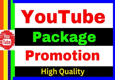 YOUTUBE PACKAGE PROMOTE ALL IN ONE INSTANT