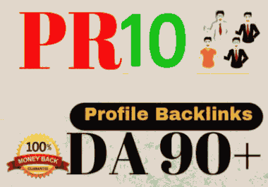 25+PR10, DA90+ Profile Backlinks To Increase Your Google Rank