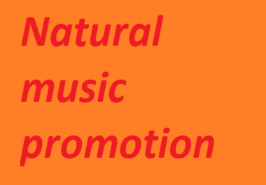 Best Natural Manual Music Promotion