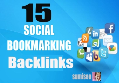 TOP 15 PR8 to PR5 Safe High Alexa Rank Social Bookmark Backlinks,  Manual & Safe Links
