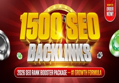 Biggest Ranking Package All In One SEO Dofollow 1500 Backlinks For Casino Poker Slot Websites