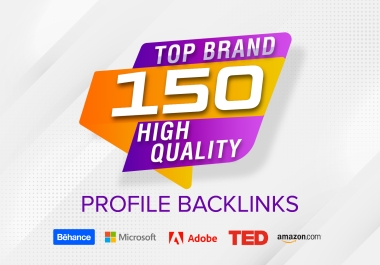 I will Skyrocket Your SEO with High Quality 150 Profile Backlinks