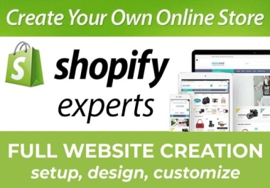 I will build pro quality shopify store & edit,  customize shopify store
