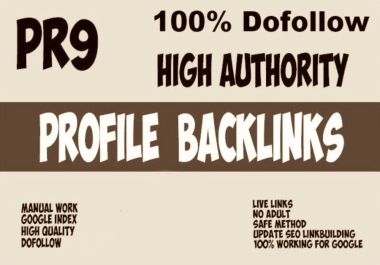 Create Manually high DA DR Tf Cf Dofollow profile backlinks