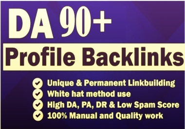 Manual 30 high authority backlinks DA90 to DA100