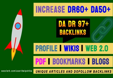 Increase ahrefs DR Doman Rating 40+ Moz DA 50+ Without Redirect Backlinks