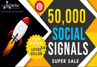 Premium 50,000 Pinterest Social Signals Bookmarks Backlinks Help To Website Traffic Google Rank