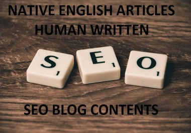 Native English Writer for Engaging SEO Articles 5 x 500 Words