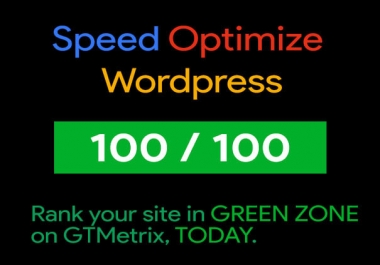 Site Speed up & SEO Optimize Website - 2X Speed Guaranteed