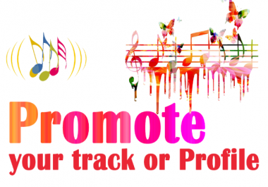 Promote your music track or profile with human manual services