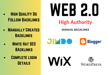 i will create 15 web 2.0 Backlinks