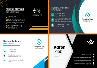 Create a eye catching professional business card that will give you a professional look
