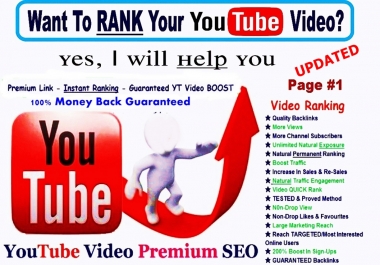 YouTube RANKING Promotion SEO BULLET Backlinks High -LIMITED Time Offer -HURRY Now GET YOUR BONUS