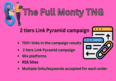 2 Tiers Link Pyramid Campaign for Google first page rank