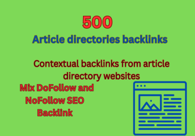 Article directories backlinks (contextual backlinks)