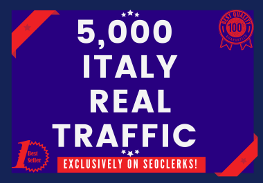 Send 5000+ Real Human Traffic from Italy