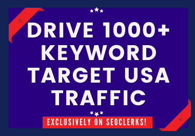 Drive 1000+ keyword target USA traffic by google