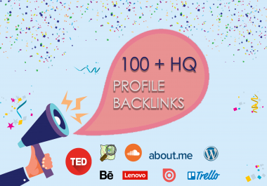 I Will Create 50 Manual Profile Backlinks From High Authority Sites