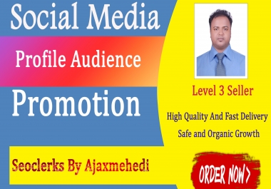 Genuine And Real Social-Media Profile Audience Boost Advertisement