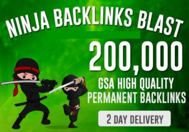 200,000 SEO Backlinks for Website Ranking