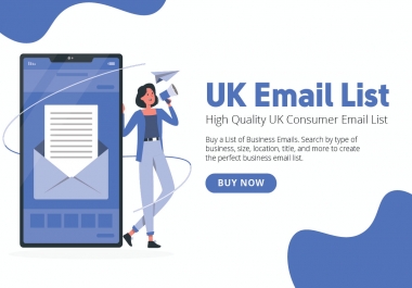 Buy Email List Provide UK 10,000 Consumer Potential Retail Buyer Email List Active & Verified
