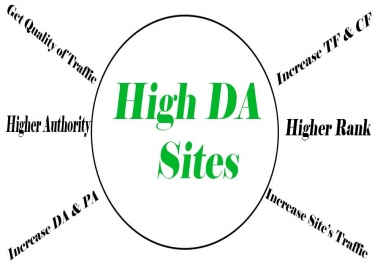 Get High-Quality,  High DA PA Do follow Authority Site Backlinks