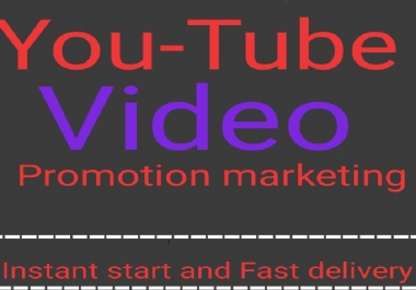 I can provide organic YouTube promotion of your video