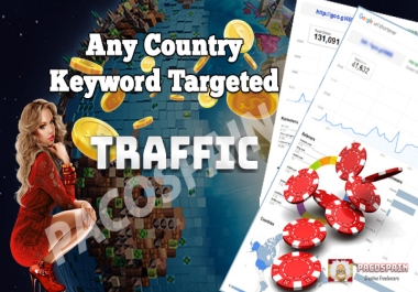 Adult - Casino Any Country,  keyword Targeted Traffic