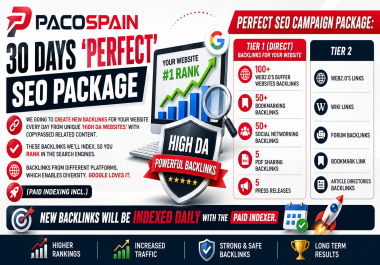 SEO Campaign For Your Website 30 days AI OPTIMIZED