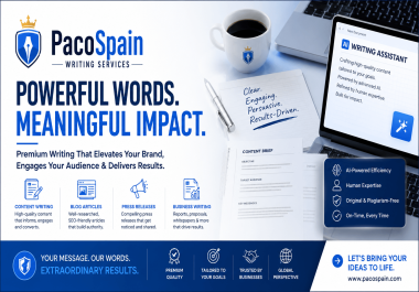 Professional Writing Services For Businesses, Websites & Advertising