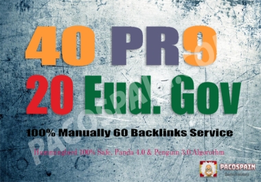 40 PR9 + 20 Ed/G0v backlinks high authority