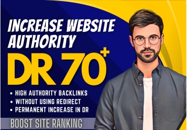 Increase Domain Rating ahrefs DR using High Domain Authority backlinks