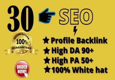 GET 30 DA80+ SERP SEO Profile Backlinks to increase Ranking your Website,  URL or Blog