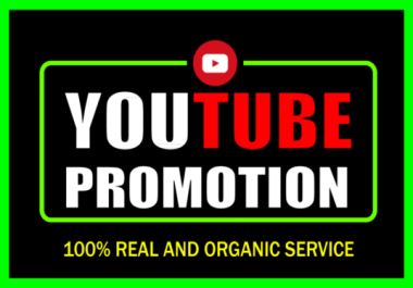 HQ Youtube Video Promotion and Social Marketing with super fast Delivery