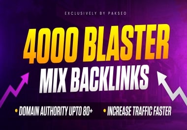 Build 4000 High Authority Mix SEO Backlinks Manually