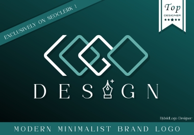 I will provide expert modern minimalist brand logo,  source files free