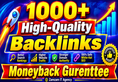 Get Rank with 1000 High-Quality Backlinks