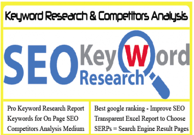 SEO Keywords research and analysis for your business