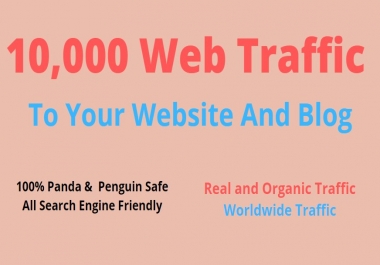 Get 10000 Real & Safe Targeted Human Traffic To Your Website or Blog
