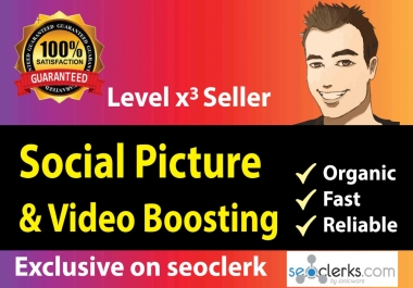 Instant social Media picture/video promoting service
