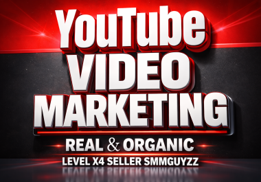 YouTube Video OR Channel Promotion Real Audience & Organic Growth